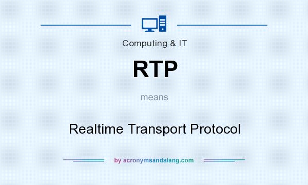 What does RTP mean? It stands for Realtime Transport Protocol