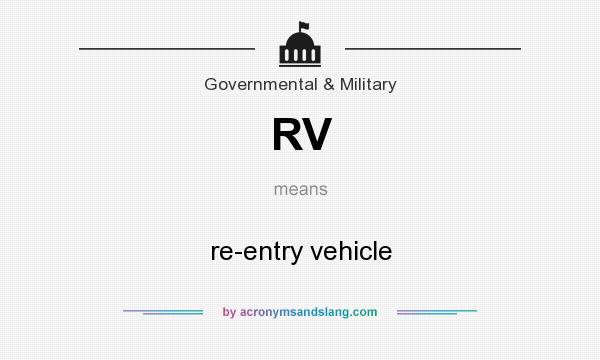 What does RV mean? It stands for re-entry vehicle