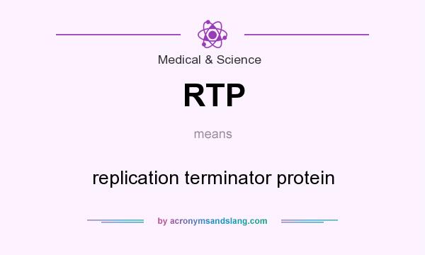 What does RTP mean? It stands for replication terminator protein