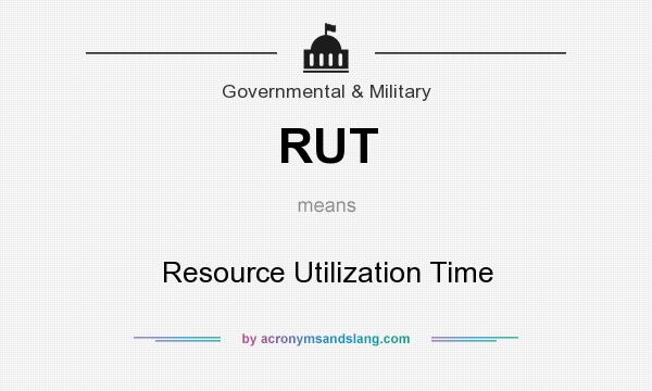 What does RUT mean? It stands for Resource Utilization Time