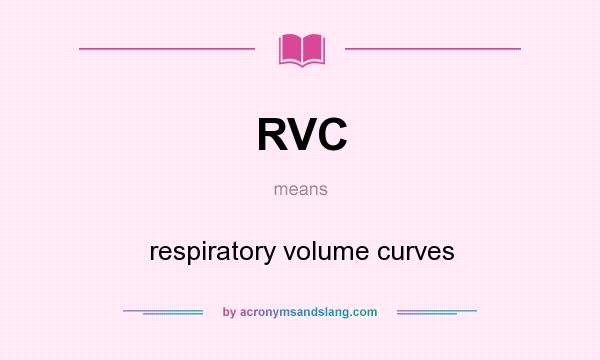 What does RVC mean? It stands for respiratory volume curves