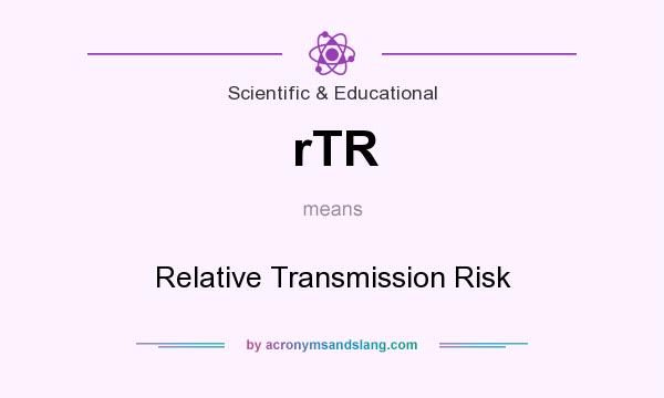 What does rTR mean? It stands for Relative Transmission Risk