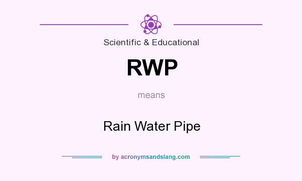 What does RWP mean? It stands for Rain Water Pipe