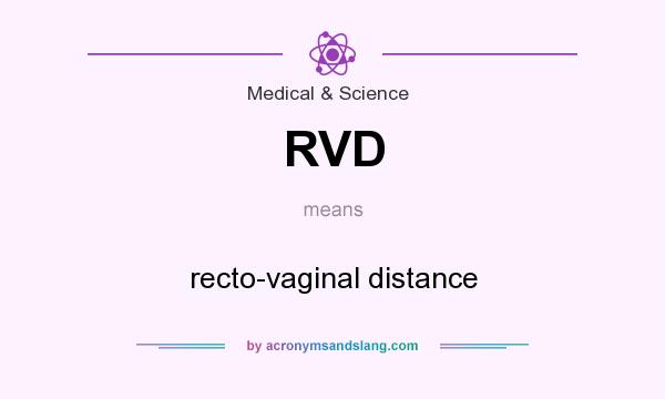 What does RVD mean? It stands for recto-vaginal distance