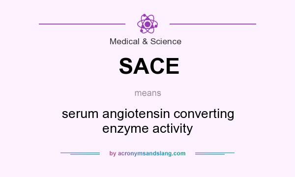 What does SACE mean? It stands for serum angiotensin converting enzyme activity
