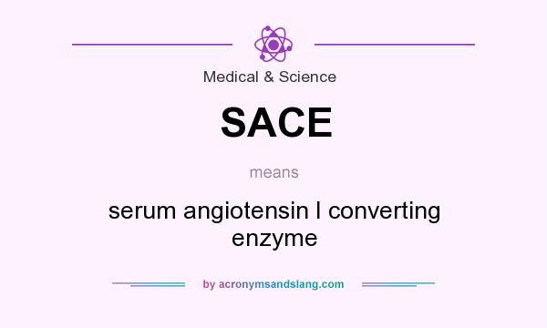 What does SACE mean? It stands for serum angiotensin I converting enzyme