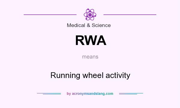What does RWA mean? It stands for Running wheel activity