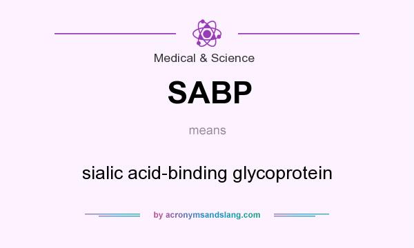 What does SABP mean? It stands for sialic acid-binding glycoprotein