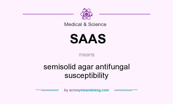 What does SAAS mean? It stands for semisolid agar antifungal susceptibility