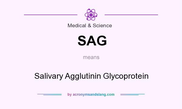What does SAG mean? It stands for Salivary Agglutinin Glycoprotein