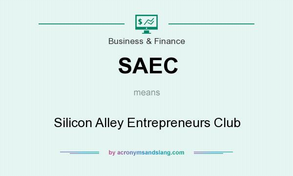 What does SAEC mean? It stands for Silicon Alley Entrepreneurs Club