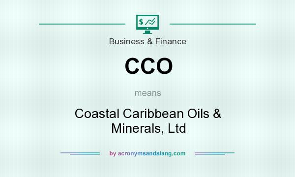 What does CCO mean? It stands for Coastal Caribbean Oils & Minerals, Ltd