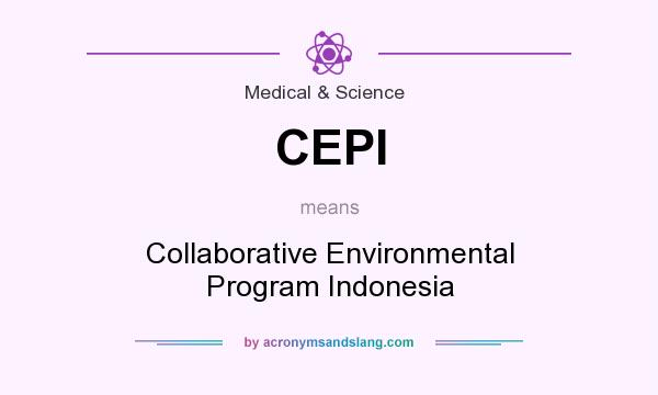 What does CEPI mean? It stands for Collaborative Environmental Program Indonesia