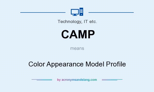 What does CAMP mean? It stands for Color Appearance Model Profile