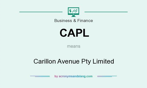 What does CAPL mean? It stands for Carillon Avenue Pty Limited