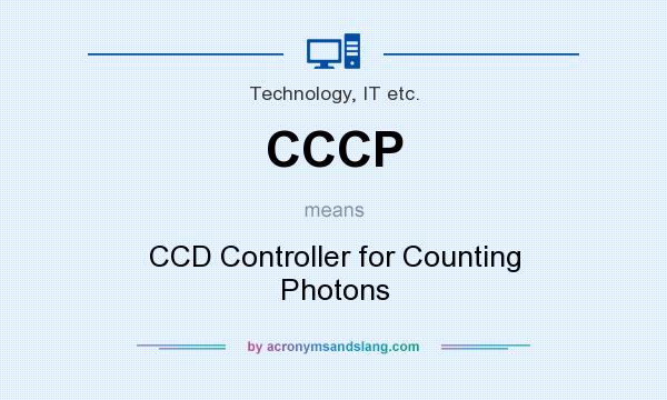 What does CCCP mean? It stands for CCD Controller for Counting Photons