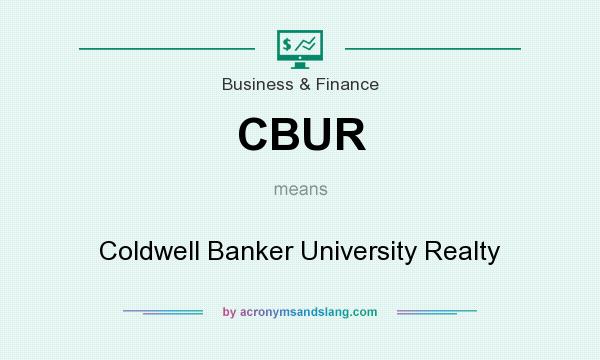 What does CBUR mean? It stands for Coldwell Banker University Realty