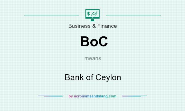 What does BoC mean? It stands for Bank of Ceylon