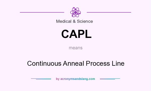 What does CAPL mean? It stands for Continuous Anneal Process Line