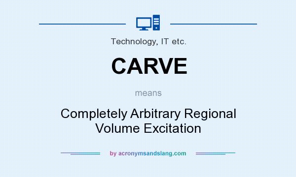 What does CARVE mean? It stands for Completely Arbitrary Regional Volume Excitation