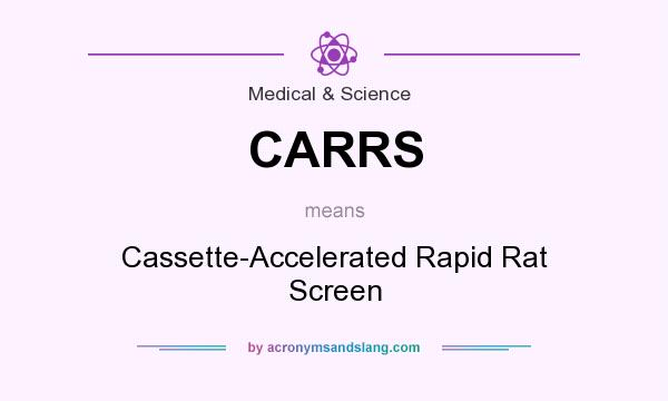 What does CARRS mean? It stands for Cassette-Accelerated Rapid Rat Screen