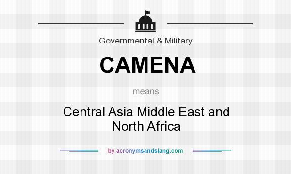 What does CAMENA mean? It stands for Central Asia Middle East and North Africa