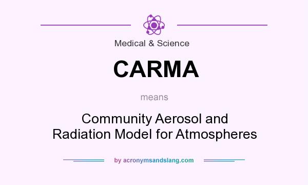 What does CARMA mean? It stands for Community Aerosol and Radiation Model for Atmospheres
