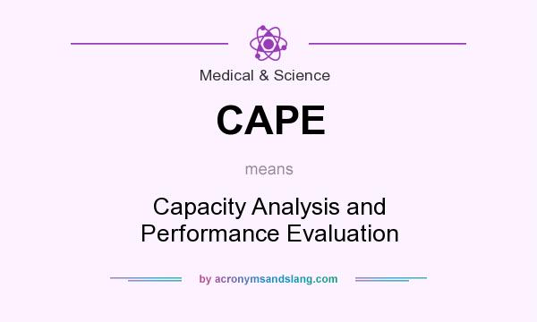 What does CAPE mean? It stands for Capacity Analysis and Performance Evaluation