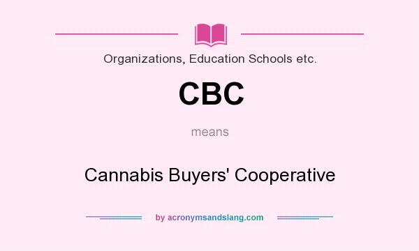 What does CBC mean? It stands for Cannabis Buyers` Cooperative