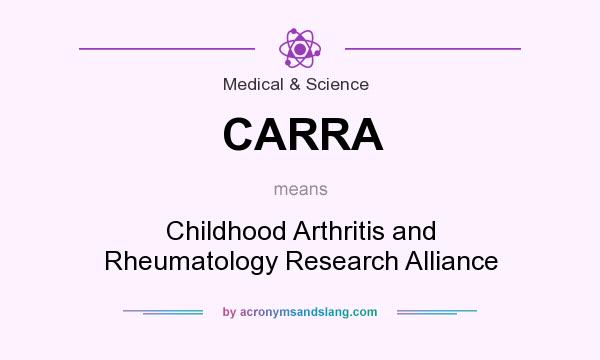 What does CARRA mean? It stands for Childhood Arthritis and Rheumatology Research Alliance