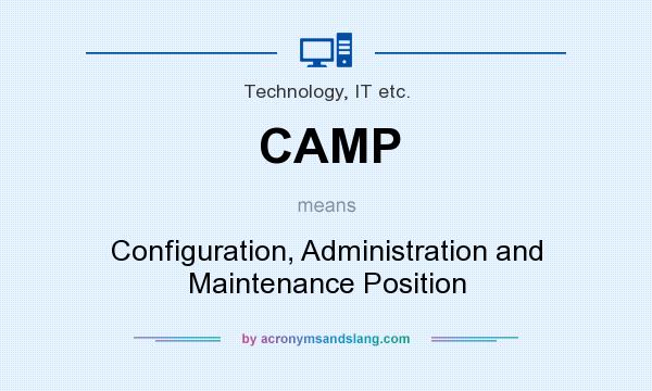 What does CAMP mean? It stands for Configuration, Administration and Maintenance Position