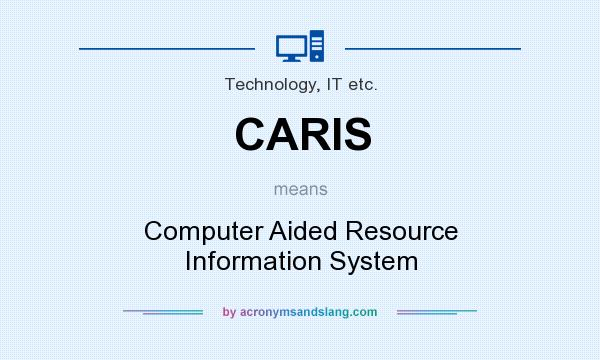 What does CARIS mean? It stands for Computer Aided Resource Information System