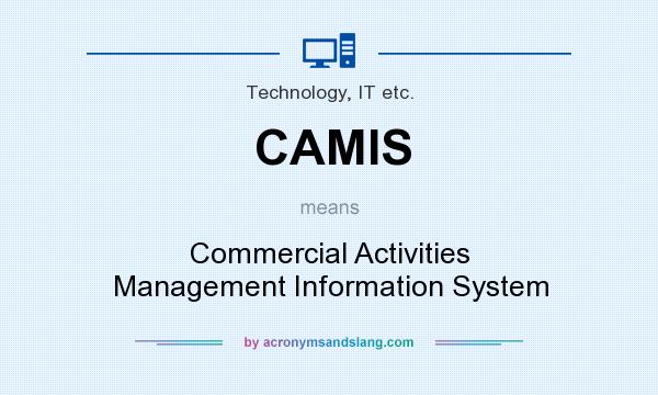 What does CAMIS mean? It stands for Commercial Activities Management Information System