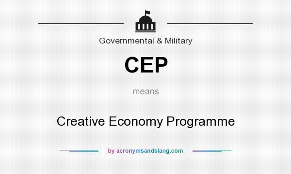 What does CEP mean? It stands for Creative Economy Programme