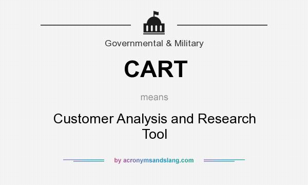 What does CART mean? It stands for Customer Analysis and Research Tool