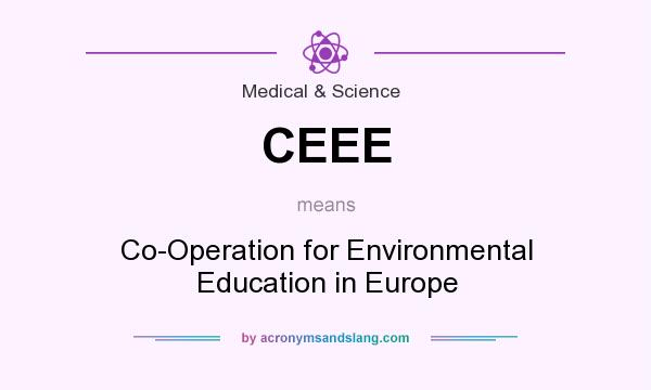 What does CEEE mean? It stands for Co-Operation for Environmental Education in Europe