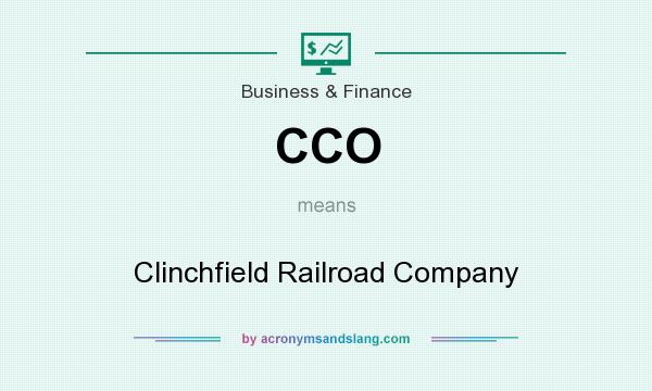 What does CCO mean? It stands for Clinchfield Railroad Company