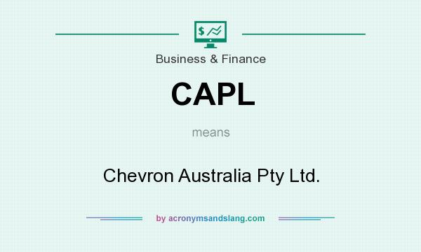 What does CAPL mean? It stands for Chevron Australia Pty Ltd.