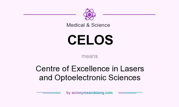What does CELOS mean? It stands for Centre of Excellence in Lasers and Optoelectronic Sciences