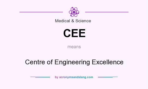 What does CEE mean? It stands for Centre of Engineering Excellence