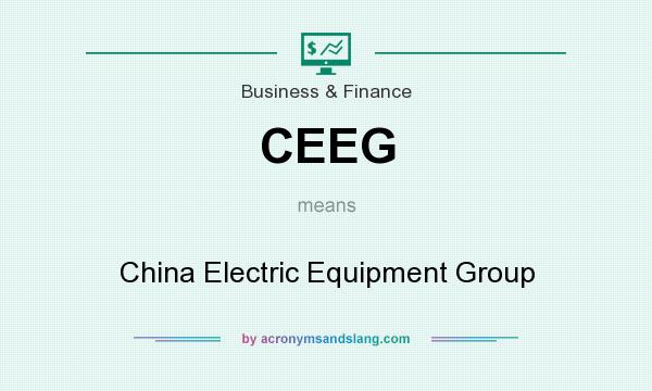 What does CEEG mean? It stands for China Electric Equipment Group