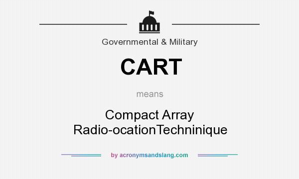 What does CART mean? It stands for Compact Array Radio-ocationTechninique