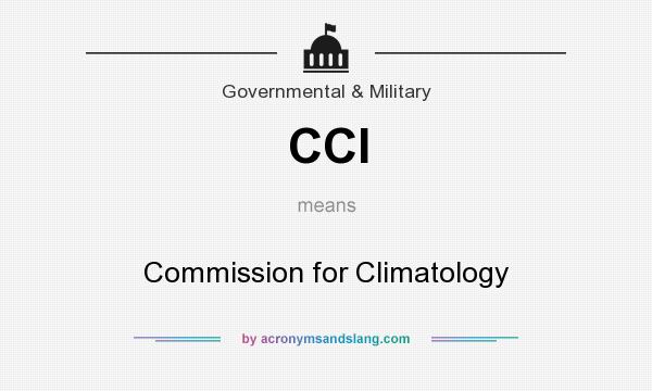 What does CCI mean? It stands for Commission for Climatology