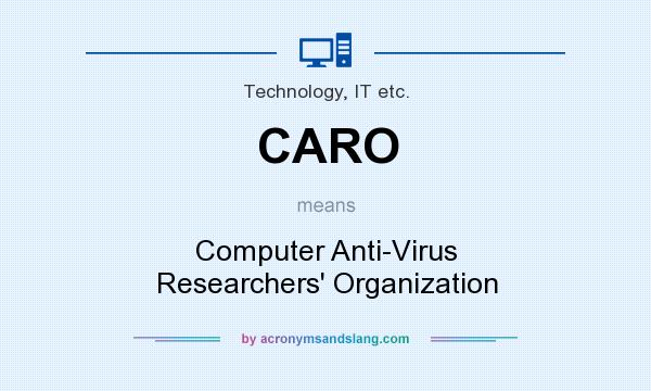 What does CARO mean? It stands for Computer Anti-Virus Researchers` Organization