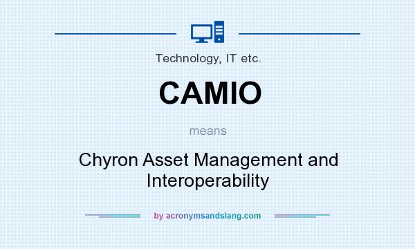 What does CAMIO mean? It stands for Chyron Asset Management and Interoperability