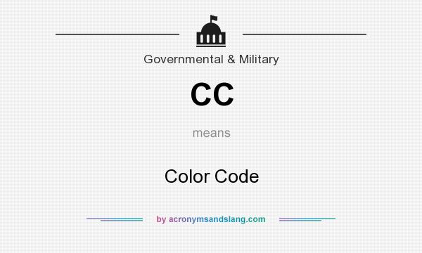 What does CC mean? It stands for Color Code