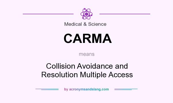 What does CARMA mean? It stands for Collision Avoidance and Resolution Multiple Access
