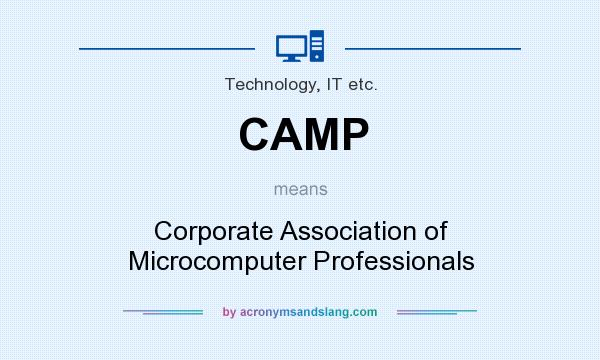 What does CAMP mean? It stands for Corporate Association of Microcomputer Professionals