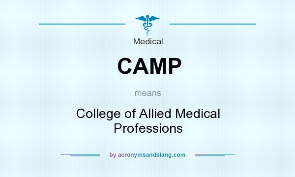 What does CAMP mean? It stands for College of Allied Medical Professions