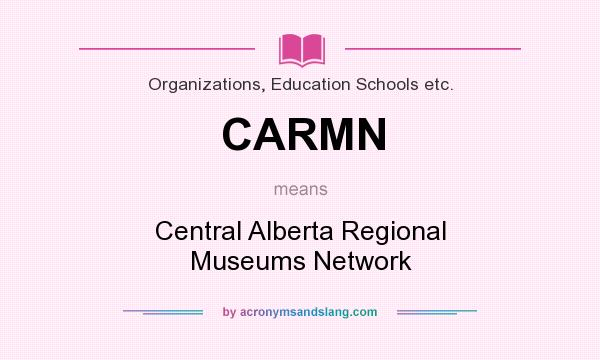 What does CARMN mean? It stands for Central Alberta Regional Museums Network